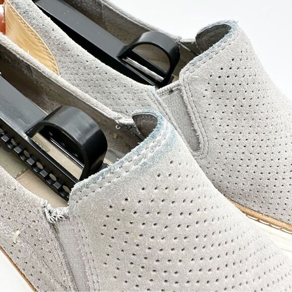 Ugg Adley Perforated Suede Slip On Low-Top Sneaker Gray Sz 7 - Picture 10 of 15